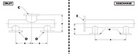 Vooner VaneGard® Liquid Ring Vacuum Pumps Inlet and Discharge Manifold Drawings